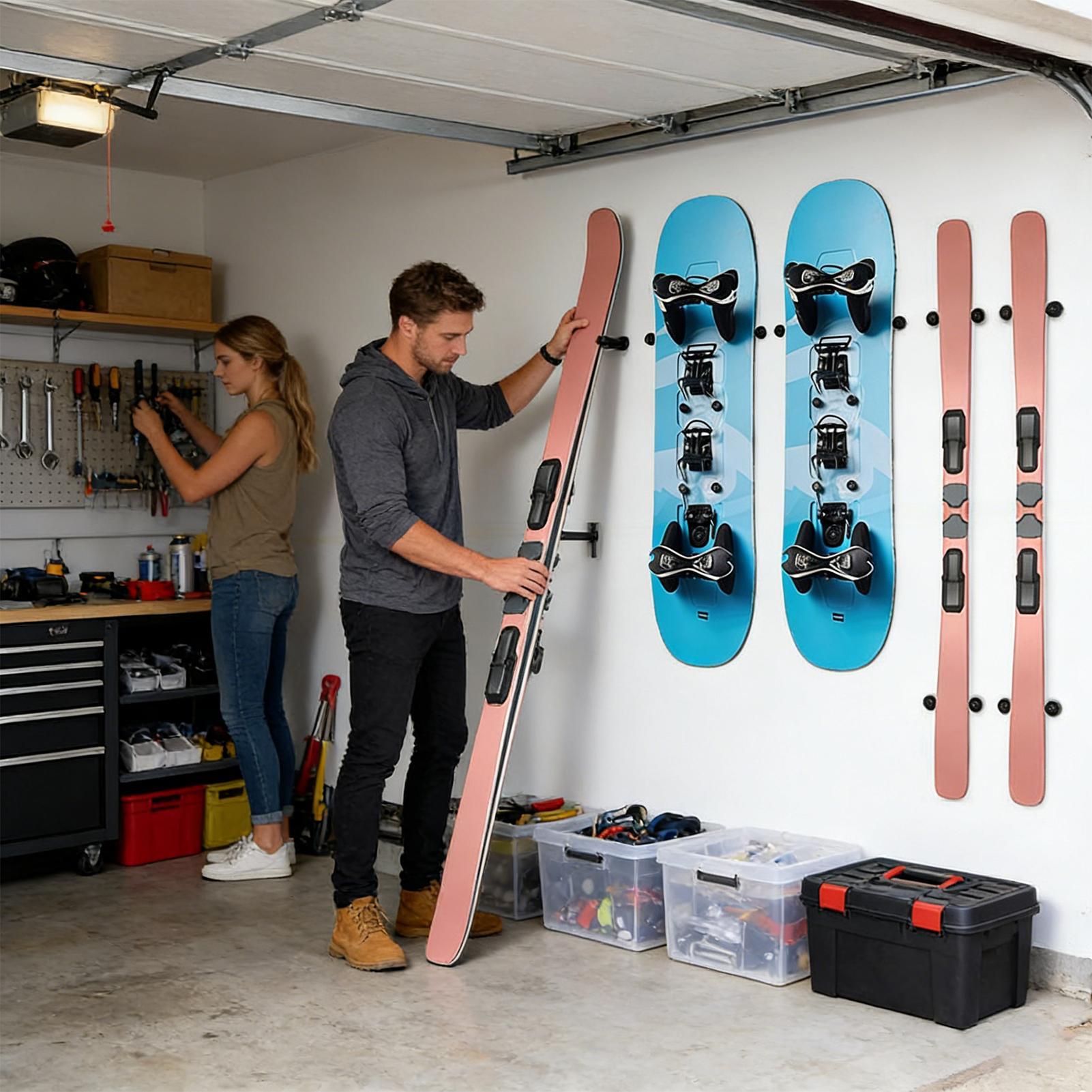 Ski Wall Rack Vertical Snowboa - Sports Equipment Store recension och pris