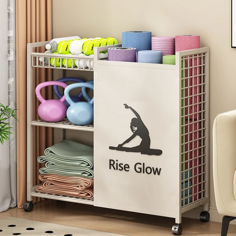 Mobile Fitness Cart with Wheel - Sports Equipment Trolley recension och pris
