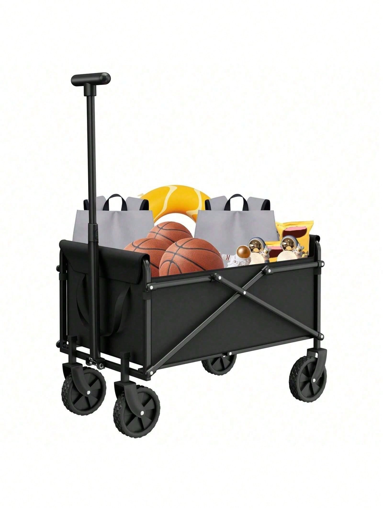 Heavy-Duty Foldable Collapsibl - Sports Equipment Trolley recension och pris