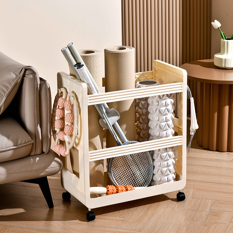 Yoga Supplies Storage Rack Mov - Sports Equipment Trolley recension och pris