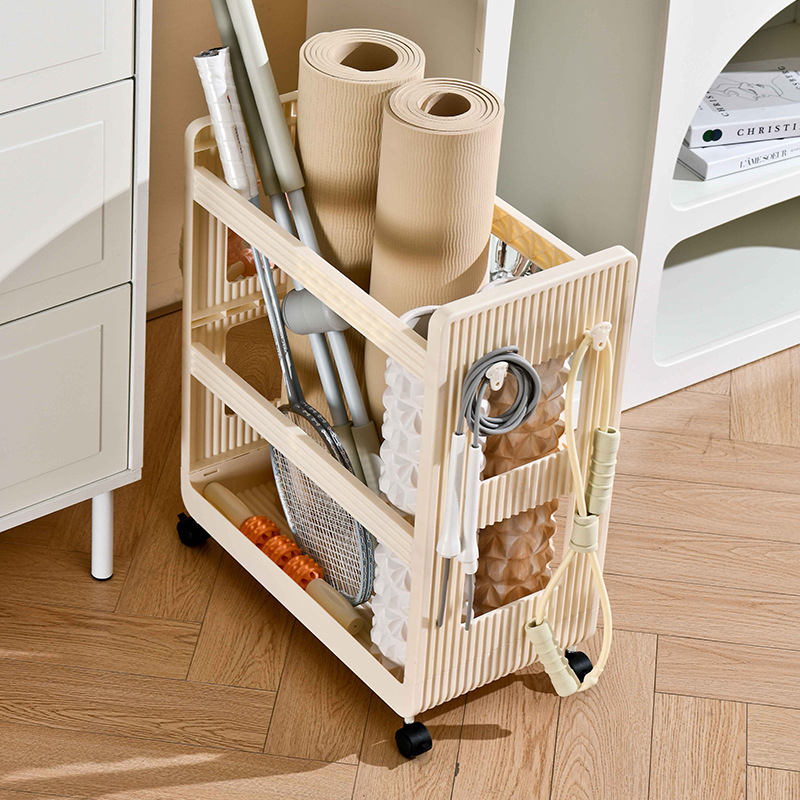 Yoga Supplies Storage Rack Mov - Sports Equipment Trolley recension och pris