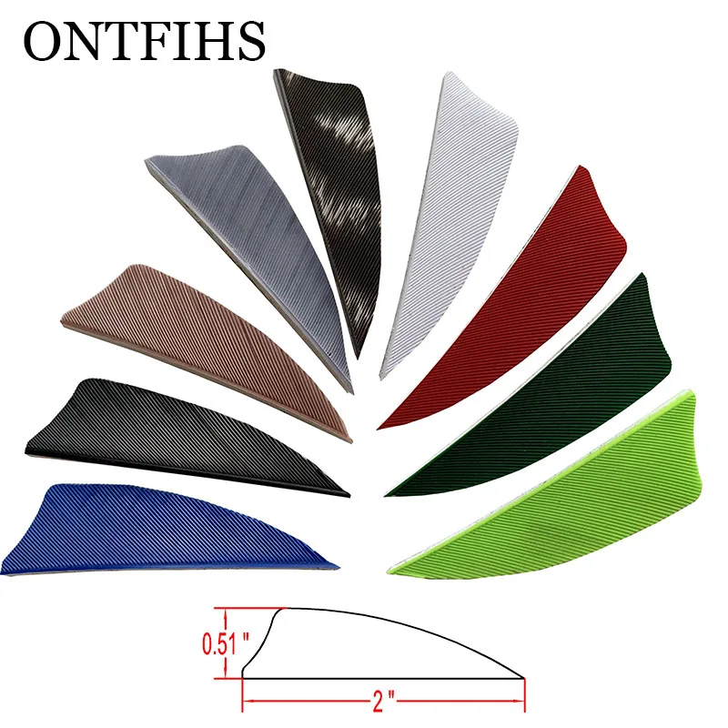 50Pcs 2'' Shield Arrow Feather - Archery Target Face recension och pris